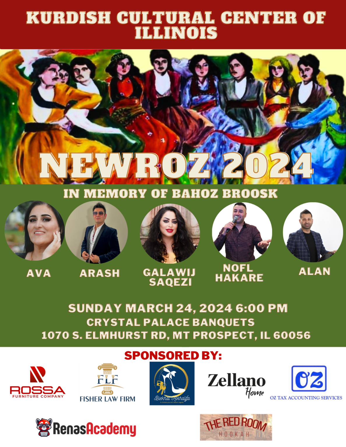 Newroz Celebration 2024 In Memory Of Bahoz Broosk Kurdish Cultural